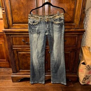 Vintage Y2K Miss Me Embellished Jeans for Women